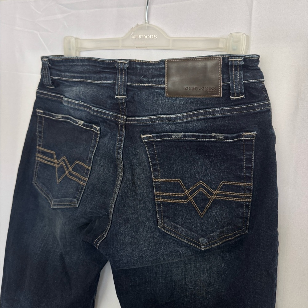 Bootlegger Dark Wash Slim Bootcut Jeans